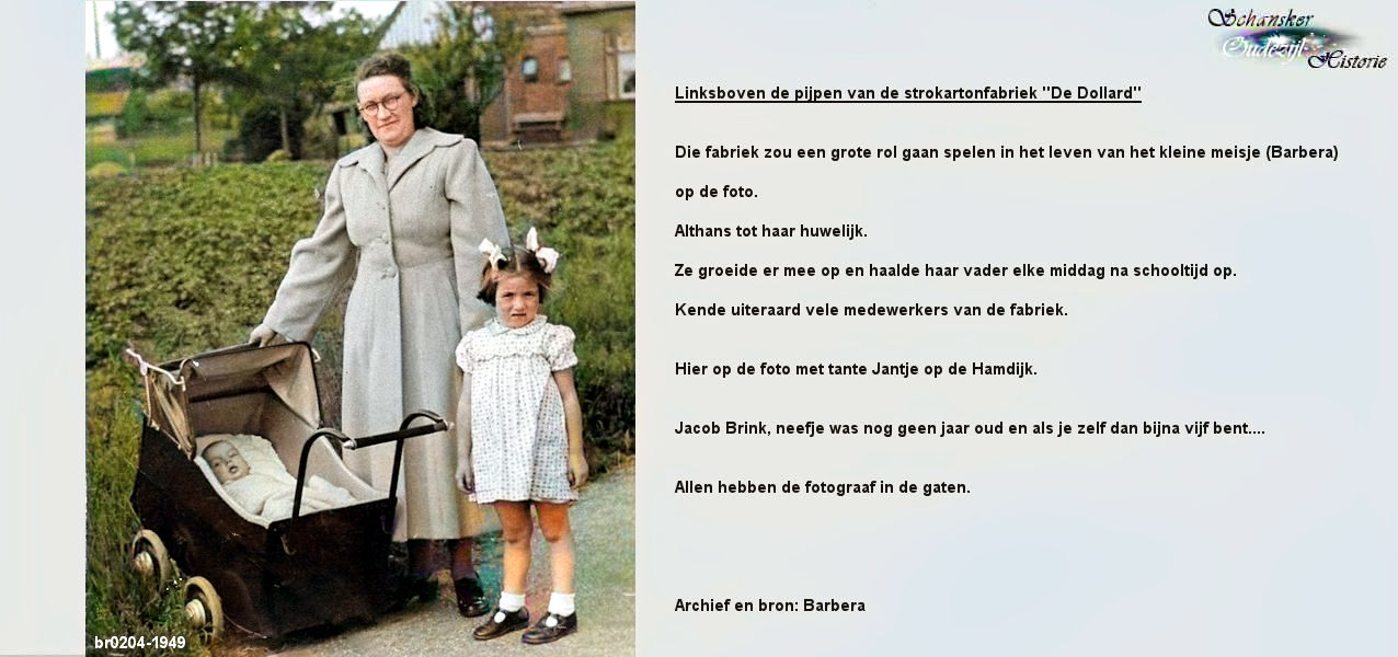 1949 Met tante Jantje op de Hamdijk Image