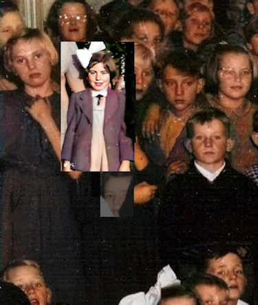1953: Een heel klein deel van de leerlingen van de Bunderwegschool, bij het afscheid van meester Leutscher.. Image