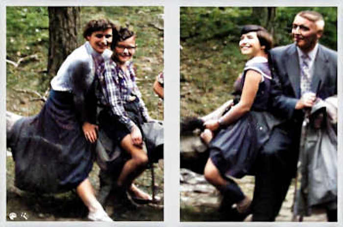 1956 : Hans, Roely, Barbera en pa. Image