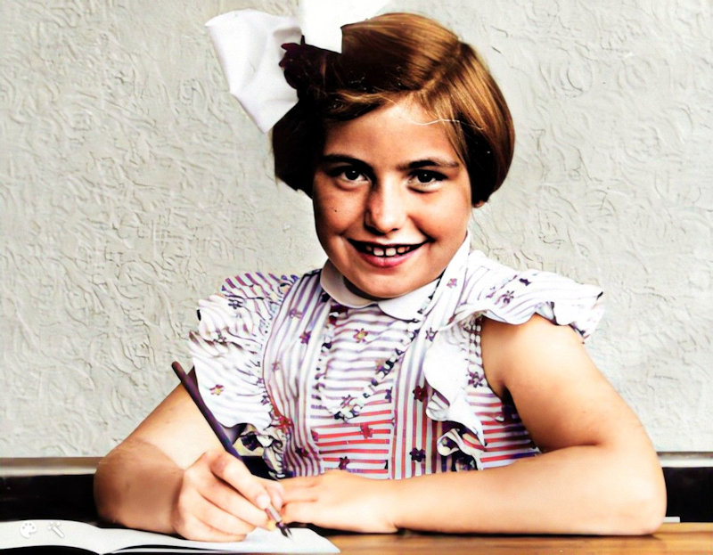 De traditionele schoolfoto: 1952 Image