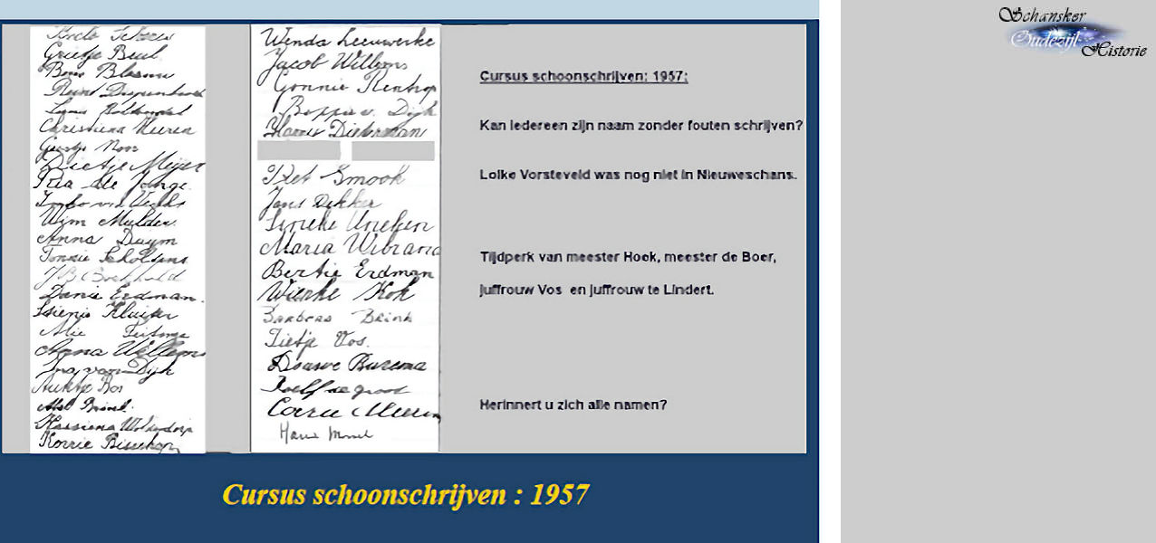 Achteraf was dit tevens de inschrijving voor de schoolreis. Image